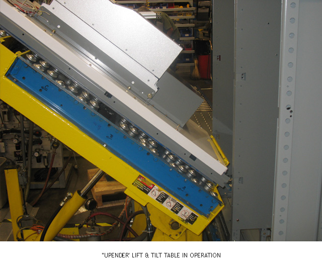 'Upender' Lift & Tilt Table During Opeartion